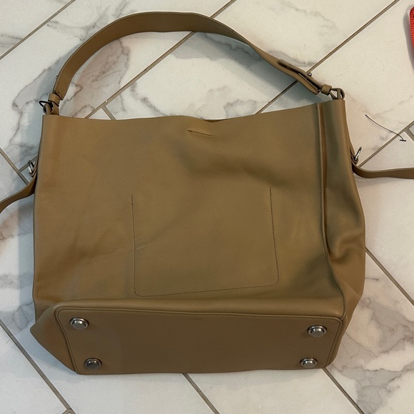 All Saints Handbags - All Saints Elegant Tan Leather Tote Bag